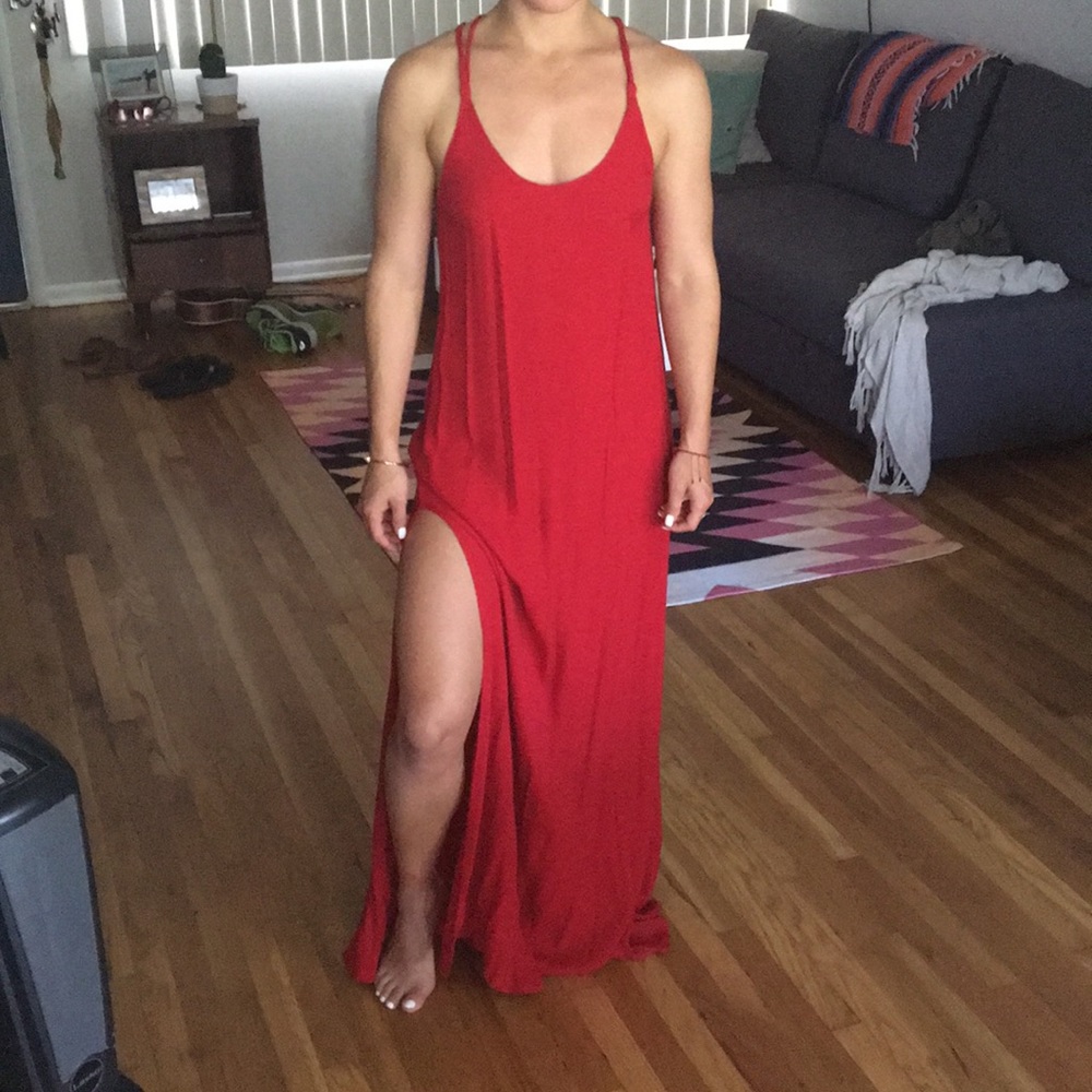 Reformation sexy red dress like new